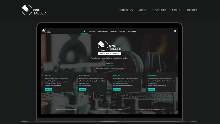 Music Tagger Landing Page