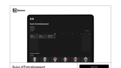 Notion Suivi d'Entraînement image