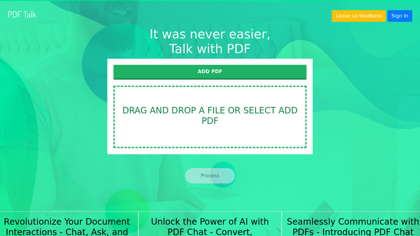 PDF Talk Landing Page