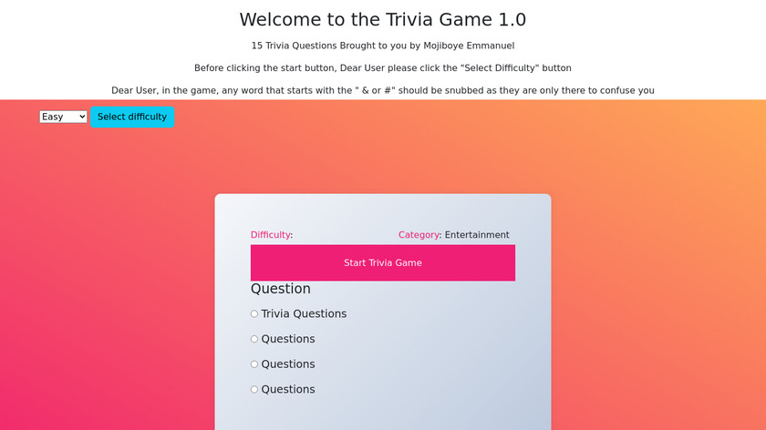 Trivilly Landing Page