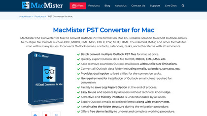 MacMister PST Converter for Mac image