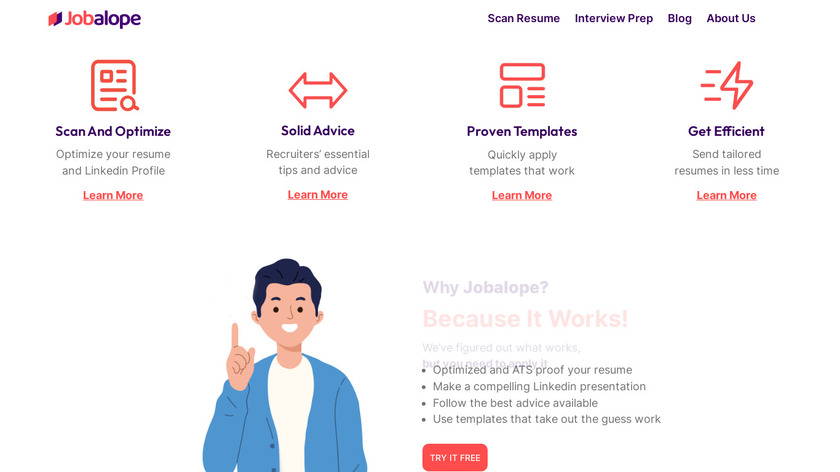 Jobalope Landing Page