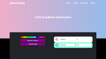 Democoding CSS Gradient Generator image