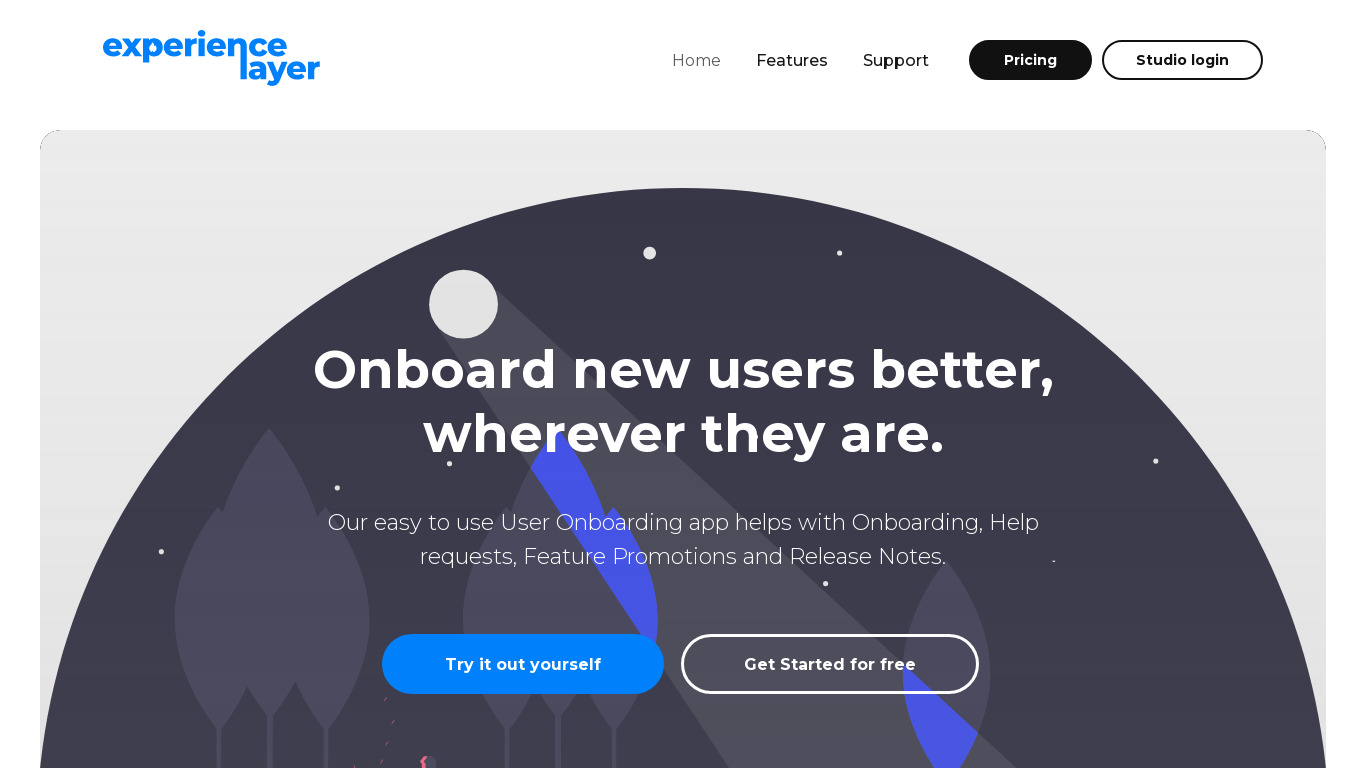 Experience Layer Landing page