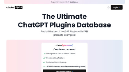 The Ultimate ChatGPT Plugins Database image