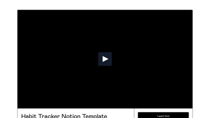 Habit Tracker Notion Template image