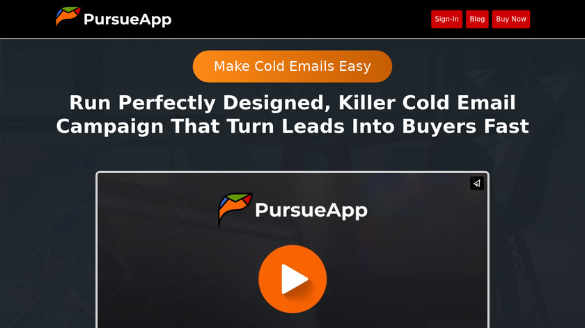 PursueApp Landing Page