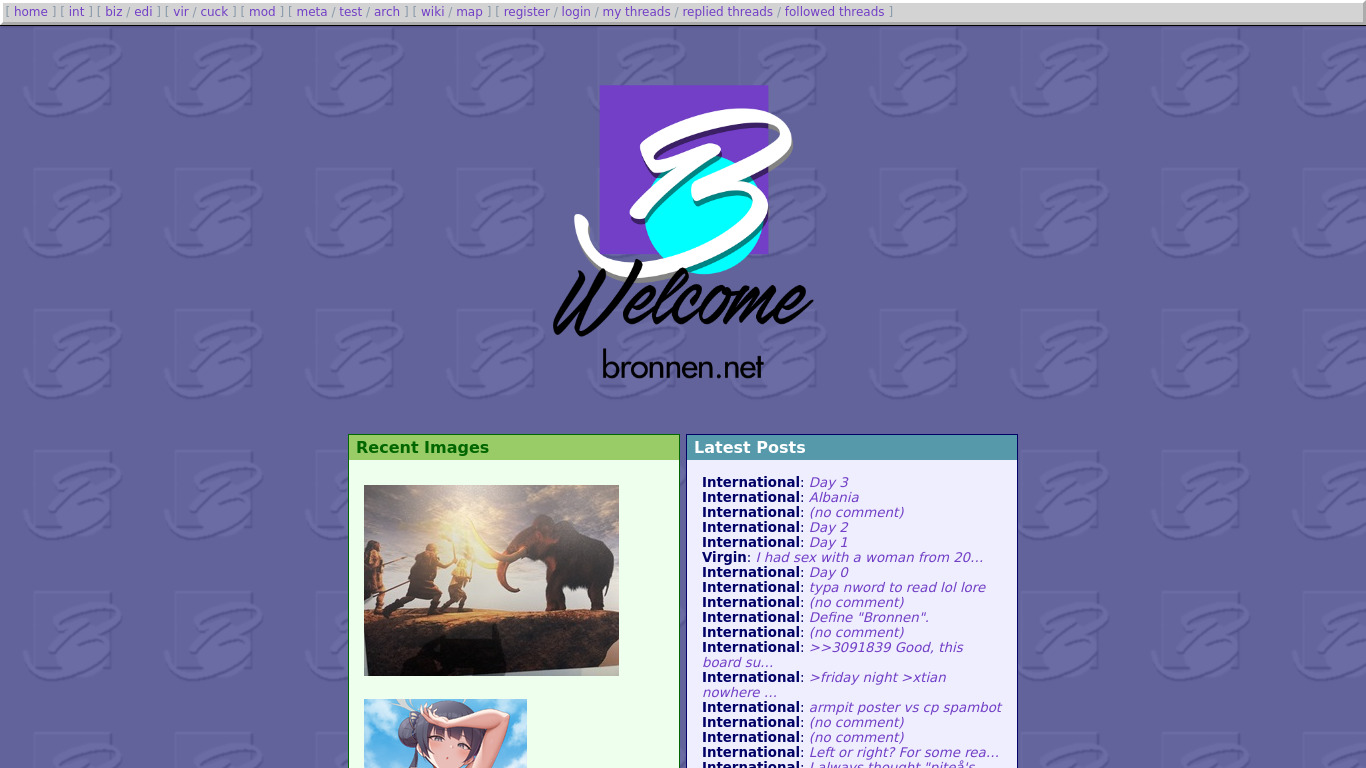 BRONNEN.NET Landing page