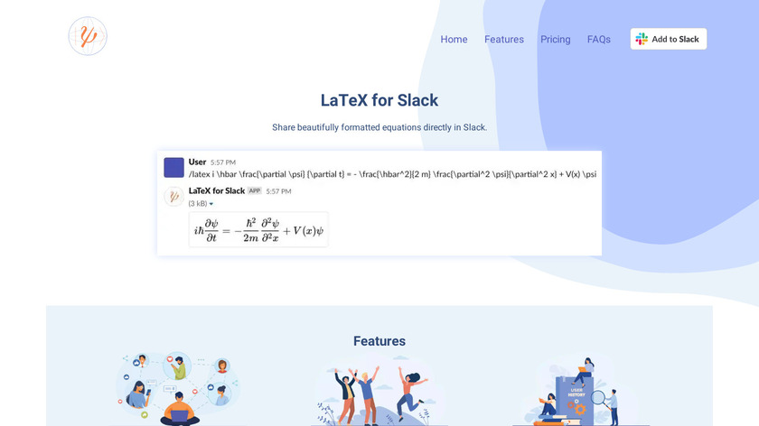 Slack LaTeX Landing Page