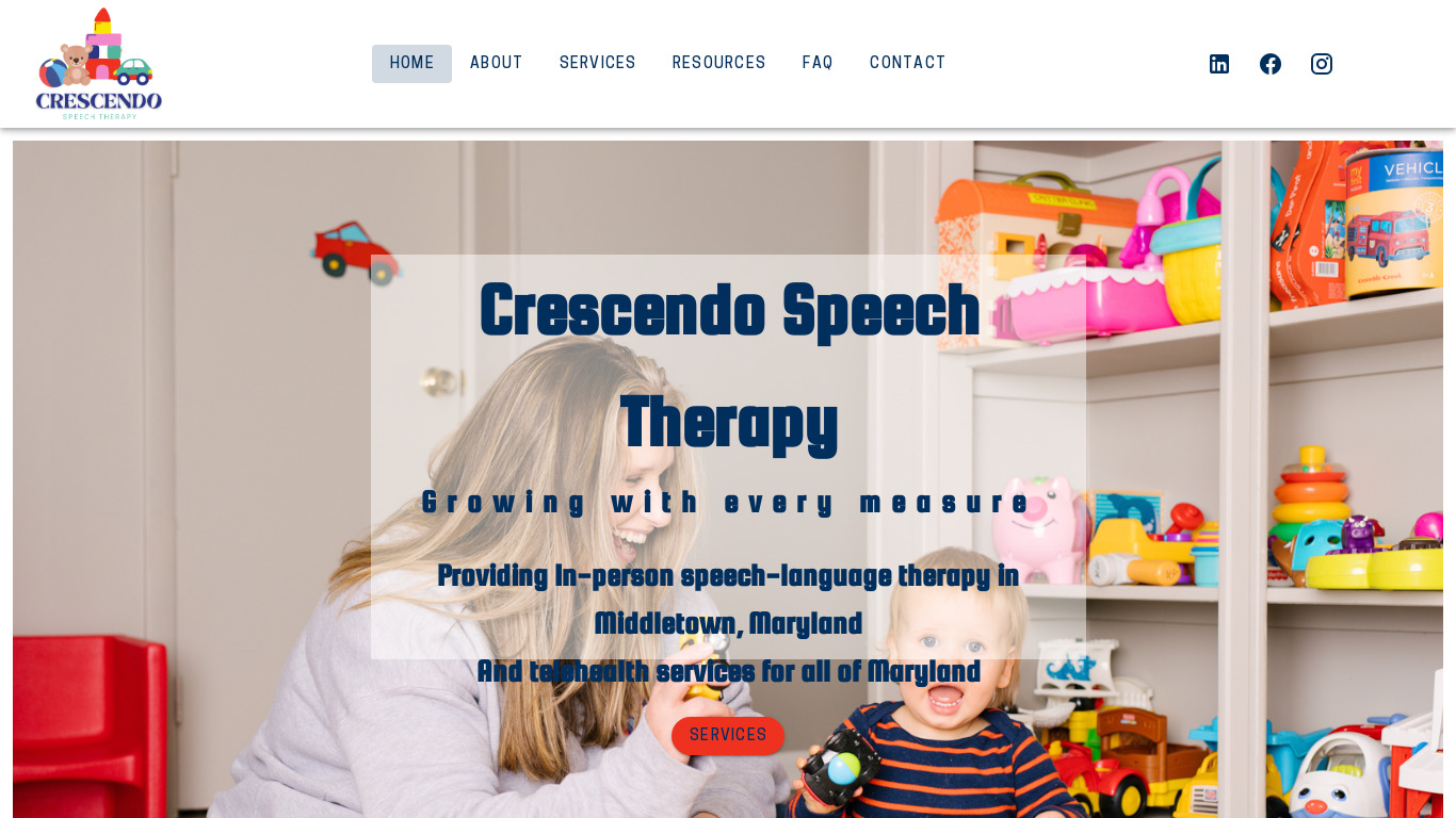 Crescendo Speech Processing Landing page