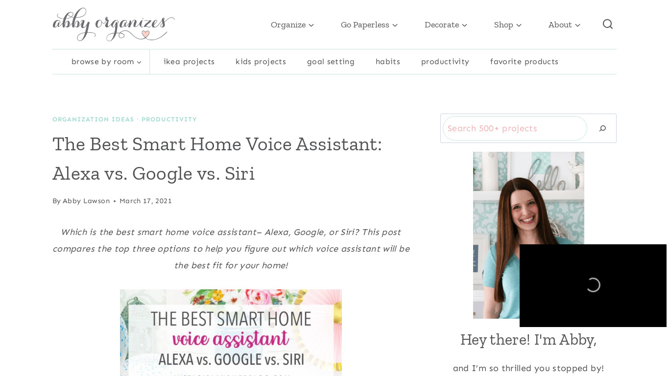 Smart Voice Assistant Landing page