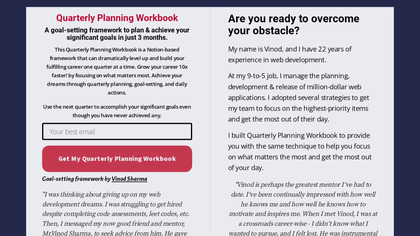 Quarterly Planning Workbook image