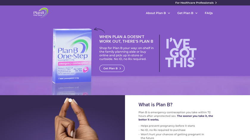 Plan B Landing Page