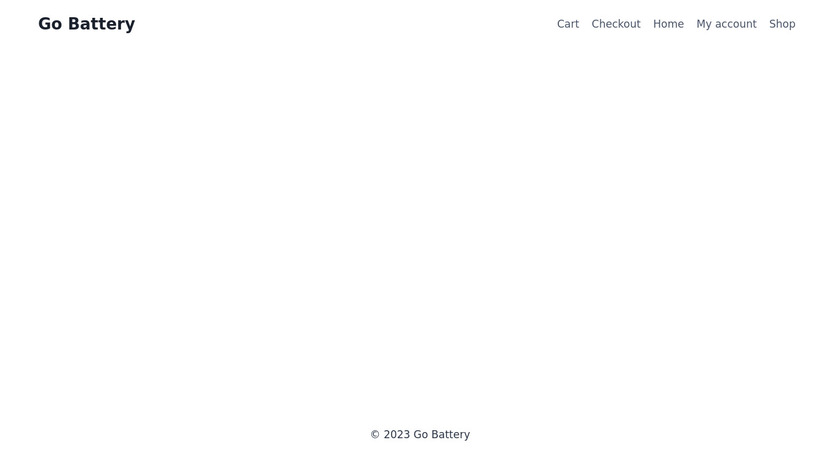 GO Battery Pro Landing Page