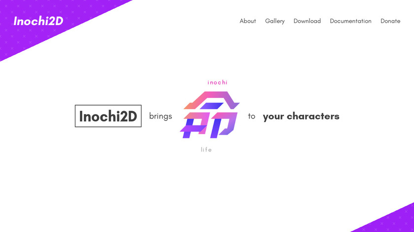 Inochi Creator Landing Page