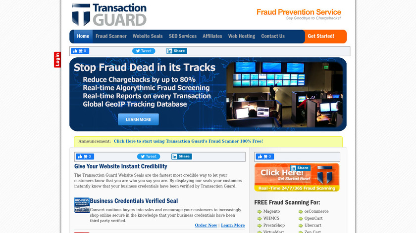 TransactionGuard Landing Page