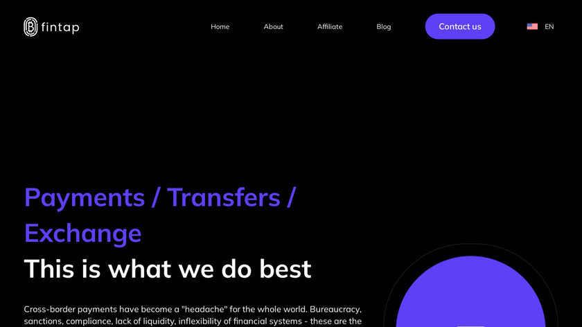 Fintap App Landing Page