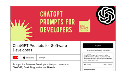 Prompts for Software Developers image