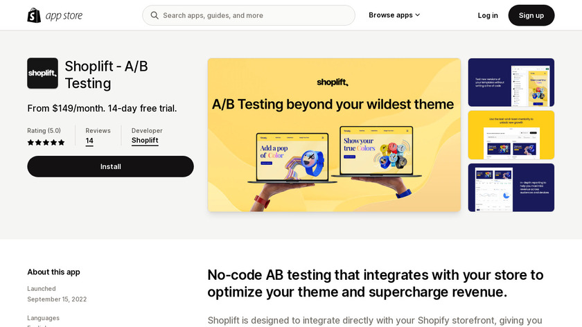 Shoplift.ai Landing Page