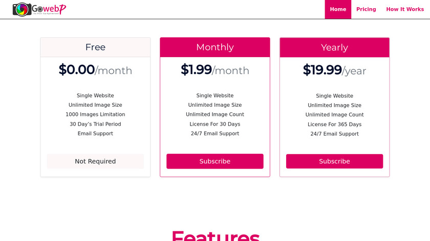 Go WebP Landing Page