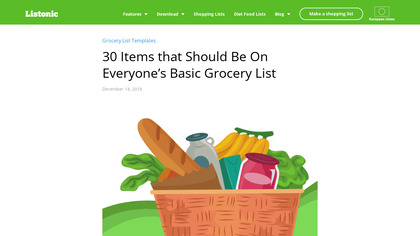 SHOPPING LIST (GROCERY LIST) image