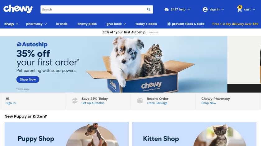 Chewy Landing Page