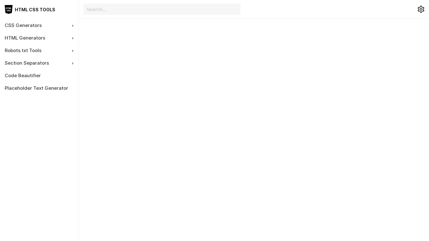 htmlcss.tools Landing page