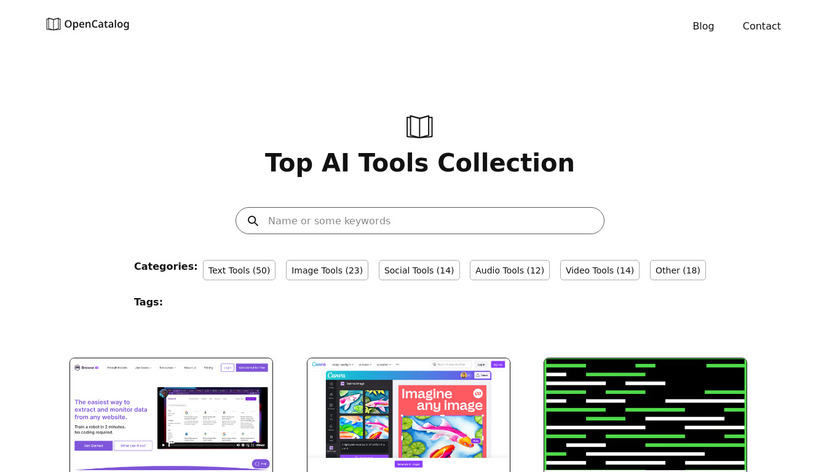 OpenCatalog Landing Page