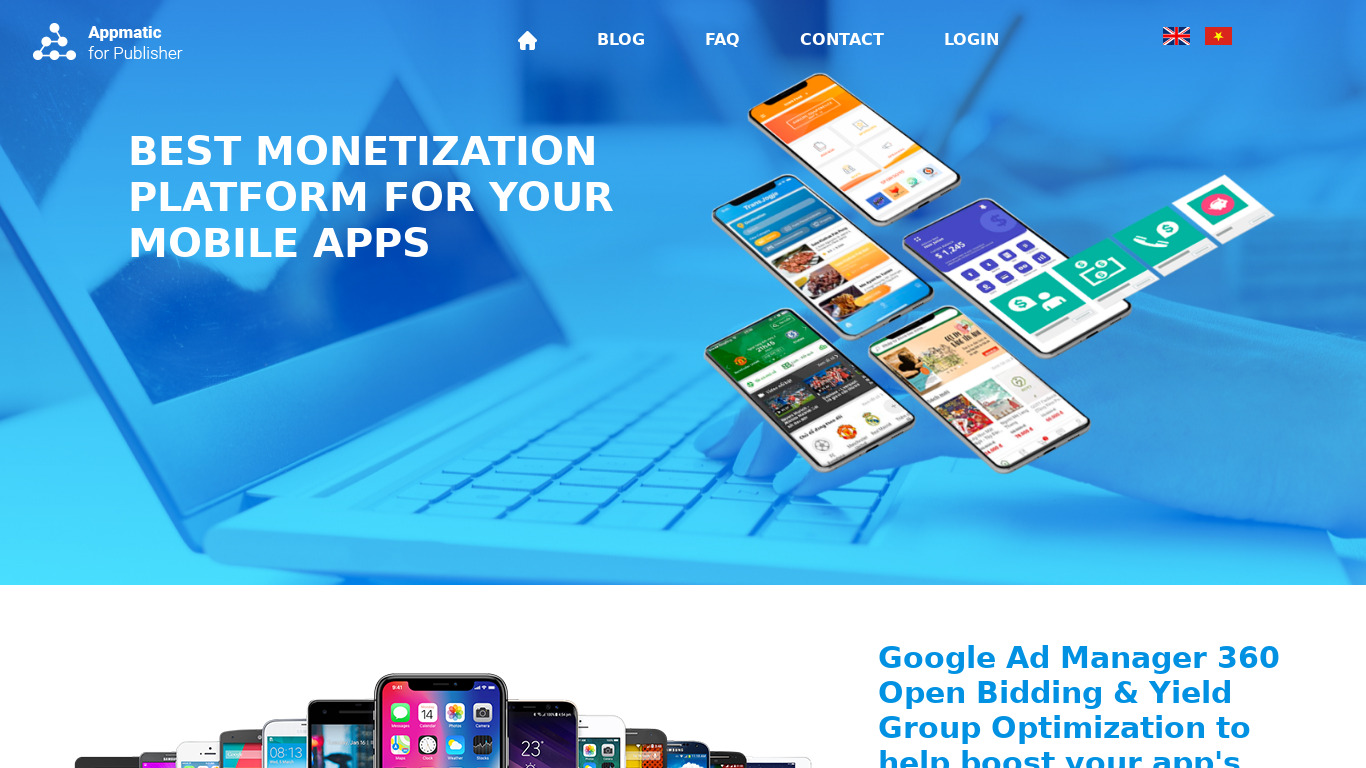 Appmatic Landing page