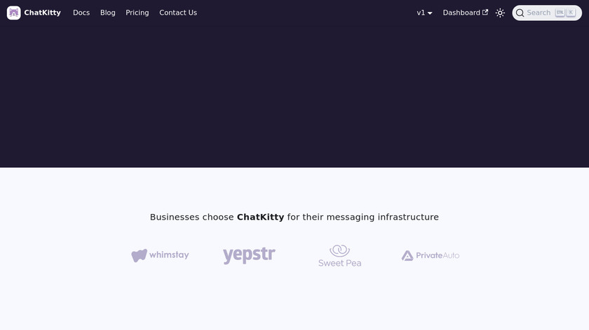 ChatKitty Landing Page