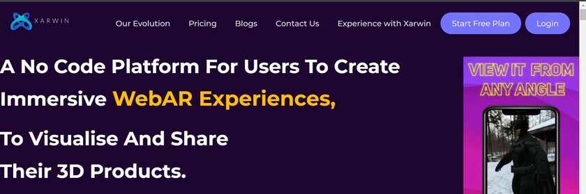 Xarwin Landing Page