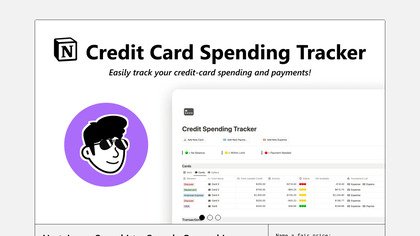 Notion Credit Card Spending Tracker image