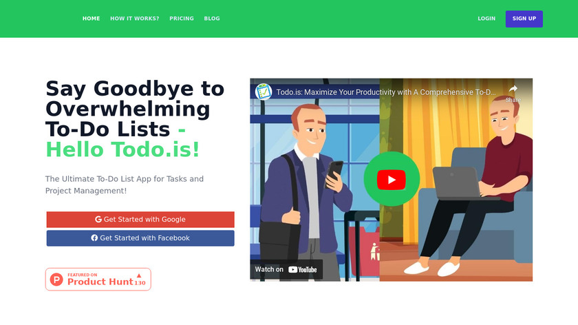 Todo.is Landing Page