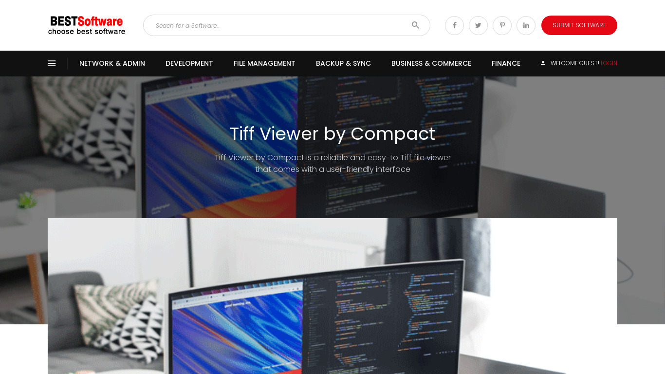 Tiff Viewer by Compact Landing page