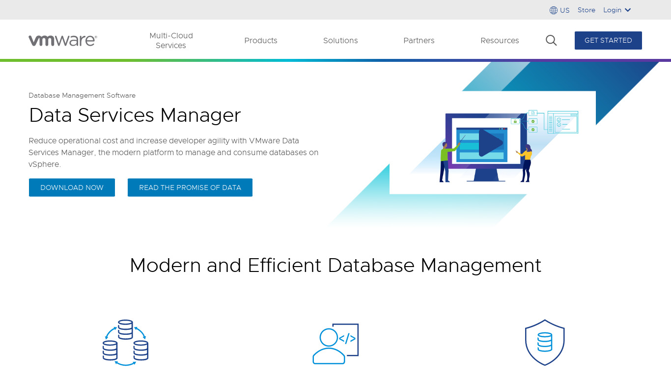 VMware Service Manager Landing page