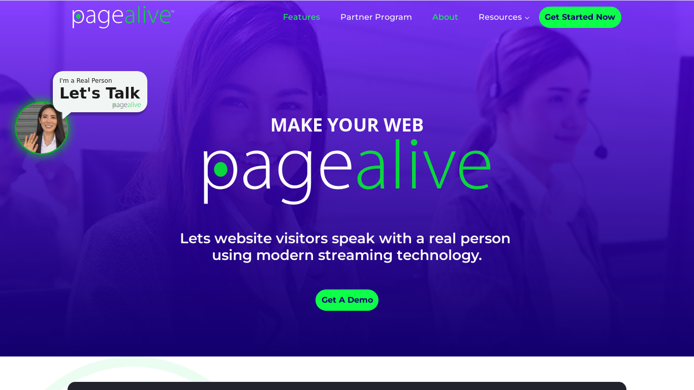 pagealive Landing page