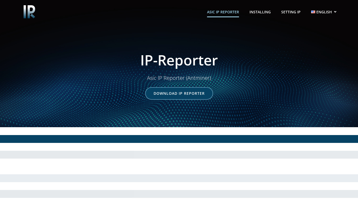 Ip-report.it Landing page