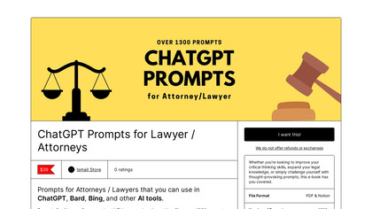 Prompts for Attorney / Lawyer image