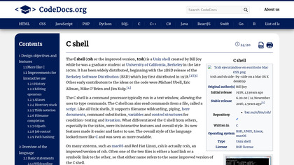 C Shell image