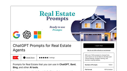 1500+ Prompts for Real Estate image