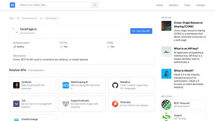 Savepage API image