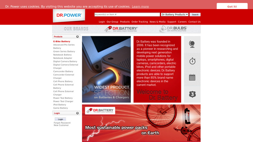 Dr. Battery Landing Page
