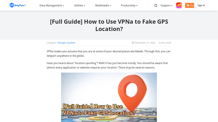 VPNa – Fake GPS Location Landing Page