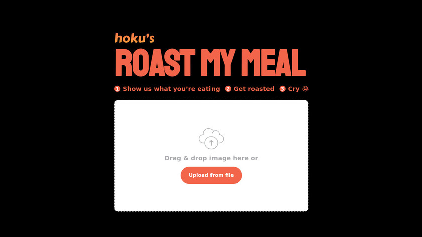 Roast My Meal by Hoku Landing Page