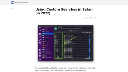 Custom Search for Safari image