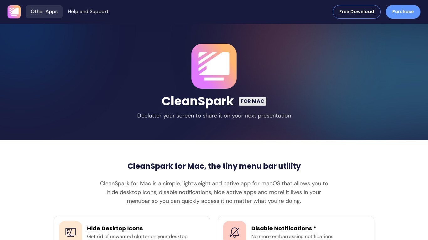 CleanSpark Landing page
