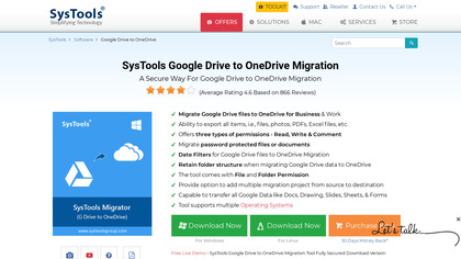 SysTools G Drive to OneDrive image