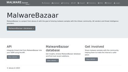 MalwareBazaar image