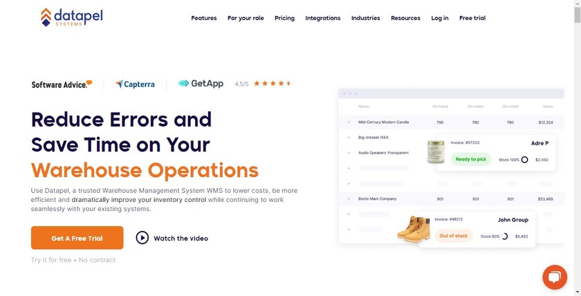 Datapel Systems Landing Page