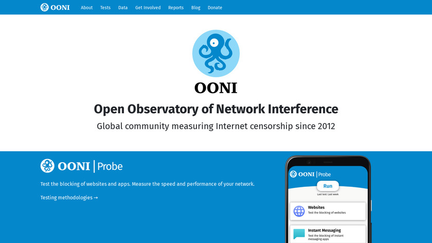 OONI Probe Landing Page